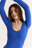 Nina Scoop Long Sleeve Cobalt