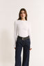 Carina Classic Long Sleeve Optic White