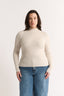 Carina Mock Neck Long Sleeve Oatmeal Marle