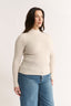 Carina Mock Neck Long Sleeve Oatmeal Marle