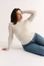 Carina Mock Neck Long Sleeve Oatmeal Marle