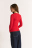 Carina Henley Long Sleeve Radiant Red