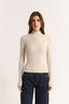 Carina Mock Neck Long Sleeve Oatmeal Marle