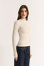 Carina Mock Neck Long Sleeve Oatmeal Marle