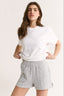 Percy Track Short Grey Marle