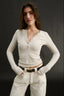 Carina Henley Long Sleeve Oatmeal Marle