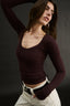 Nina Scoop Long Sleeve Cabernet