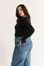Nola Henley Long Sleeve Bodysuit Black