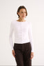 Caterina Snap Button Top Optic White