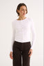 Caterina Snap Button Top Optic White