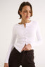 Caterina Snap Button Top Optic White
