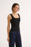 Harmony Square Neck Tank Black