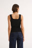 Harmony Square Neck Tank Black