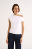Valentina Off Shoulder Top Optic White