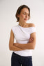 Valentina Off Shoulder Top Optic White