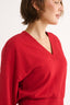 Charlotte V Neck Jumper Radiant Red