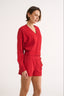 Charlotte V Neck Jumper Radiant Red