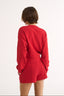Charlotte V Neck Jumper Radiant Red