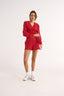 Charlotte V Neck Jumper Radiant Red