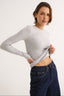 Carina Classic Long Sleeve Pewter Marle