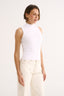 Tara Mock Neck Tank Optic White