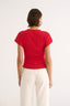 Kelly V Neck T-Shirt Radiant Red