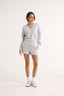 Charlotte V Neck Jumper Grey Marle