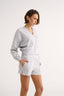 Charlotte V Neck Jumper Grey Marle