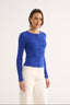 Caterina Snap Button Top Cobalt