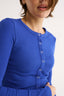 Caterina Snap Button Top Cobalt