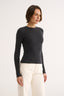 Carina Classic Long Sleeve Charcoal Marle