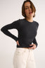 Carina Classic Long Sleeve Charcoal Marle