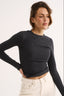 Carina Classic Long Sleeve Charcoal Marle
