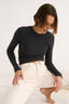 Carina Classic Long Sleeve Charcoal Marle