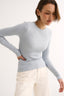 Carina Classic Long Sleeve Stone Blue