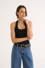 Harmony Halter Tank Black