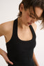 Harmony Halter Tank Black