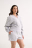 Charlotte V Neck Jumper Grey Marle