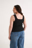 Harmony Square Neck Tank Black