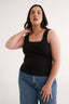 Harmony Square Neck Tank Black