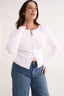 Caterina Snap Button Top Optic White