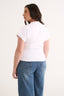 Kelly V Neck T-Shirt Optic White