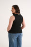 Holly High V Neck Tank Black