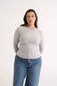 Carina Classic Long Sleeve Pewter Marle