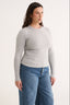 Carina Classic Long Sleeve Pewter Marle