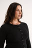 Caterina Snap Button Top Black