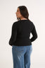 Caterina Snap Button Top Black