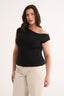 Valentina Off Shoulder Top Black