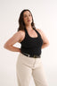 Harmony Halter Tank Black