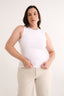 Harmony Shell Tank Optic White